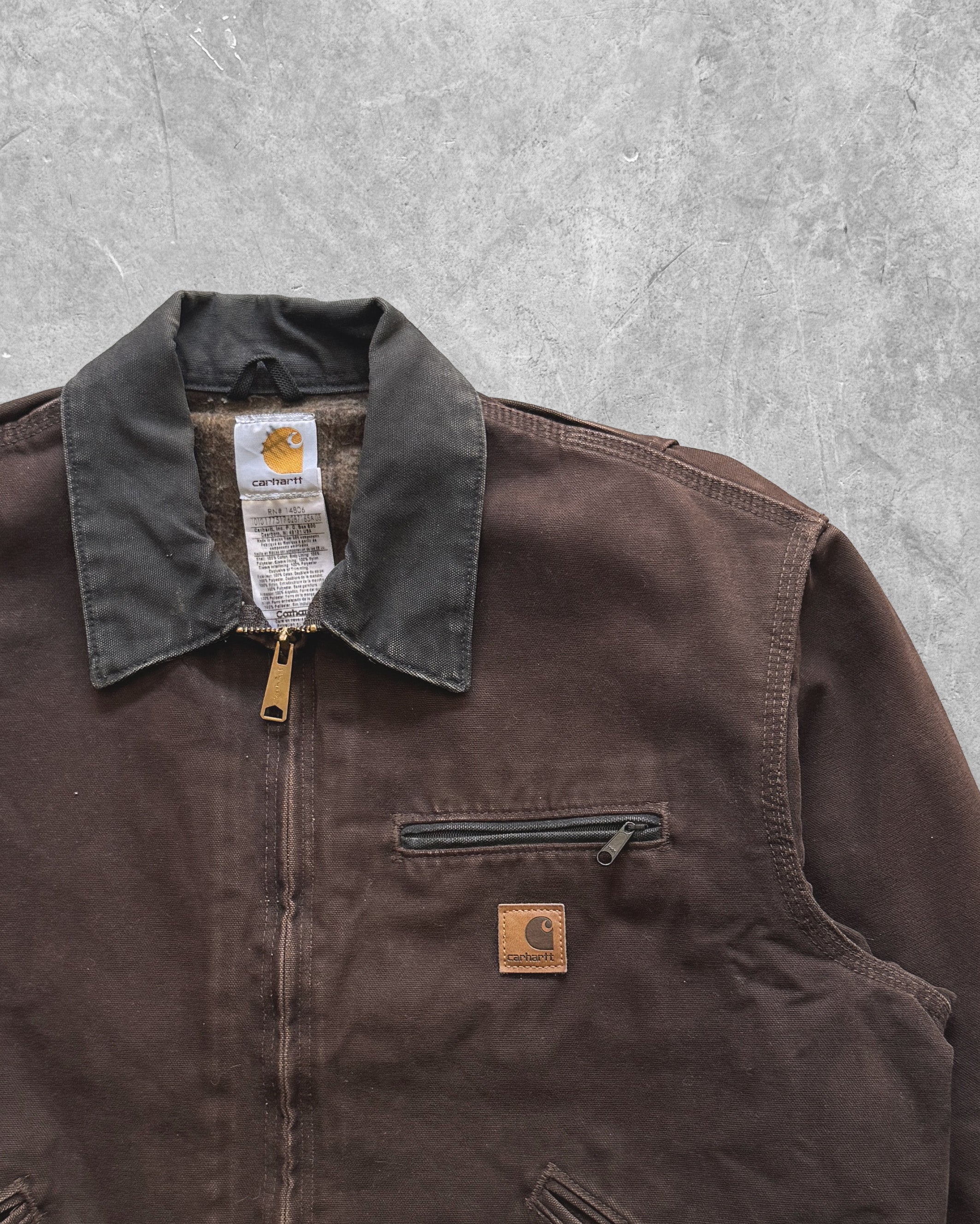 Carhartt Detroit ジャケット ダークブラウン J97 DKB M Carhartt J97 DKB Detroit Jacket Mens 5XL Dark Brown Blanket